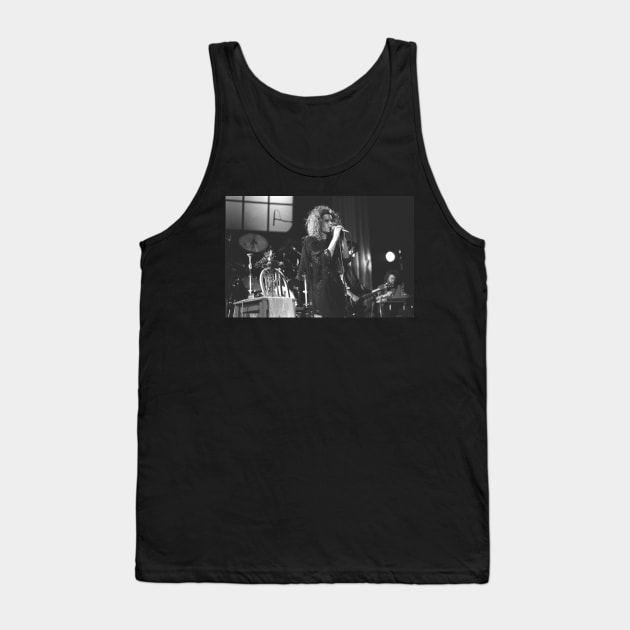 Margo Timmins Cowboy Junkies BW Photograph Tank Top by Concert Photos